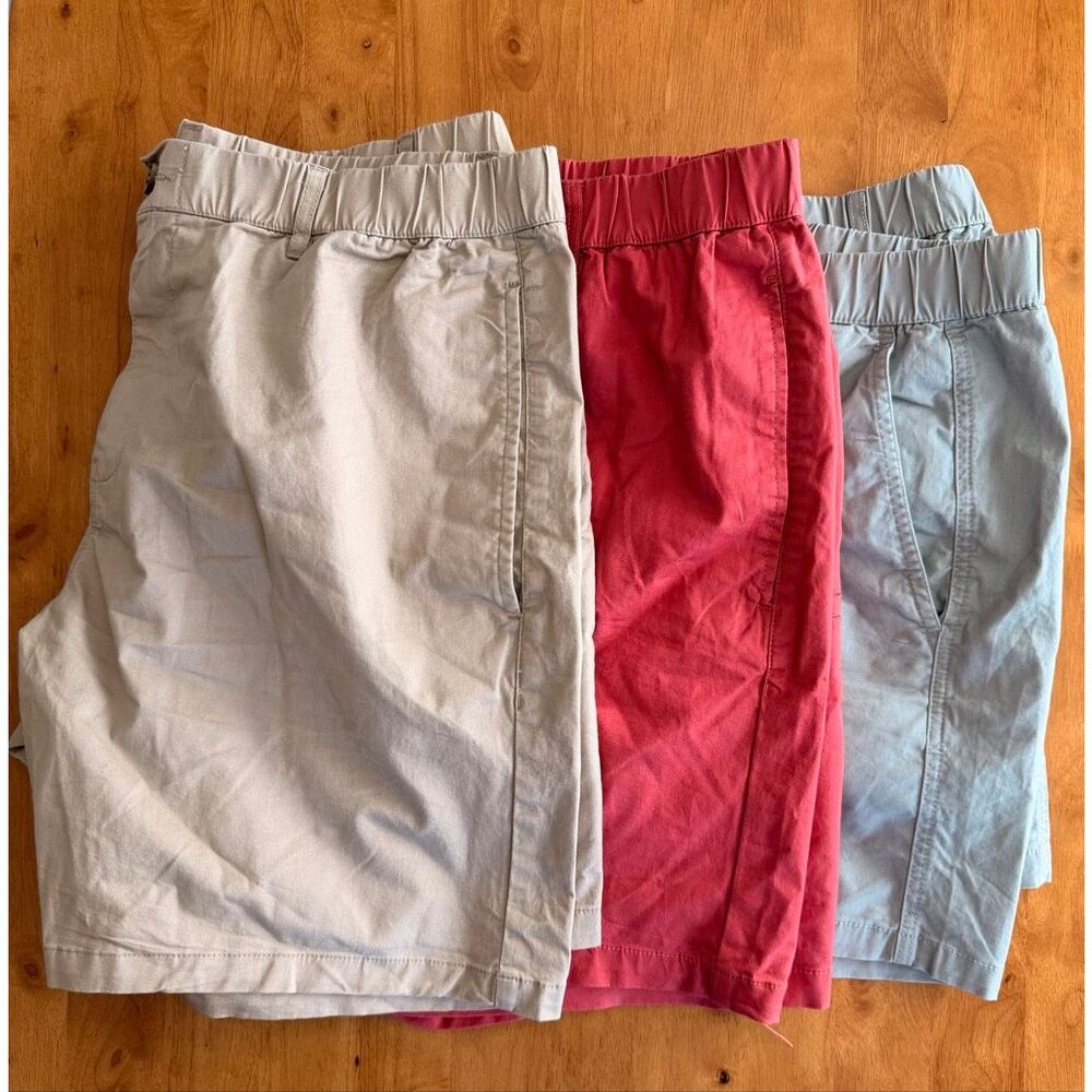 Maamgic Lot Of 3 Mens Stretch Chino Shorts ‎ Size 36 Casual Everyday Wear